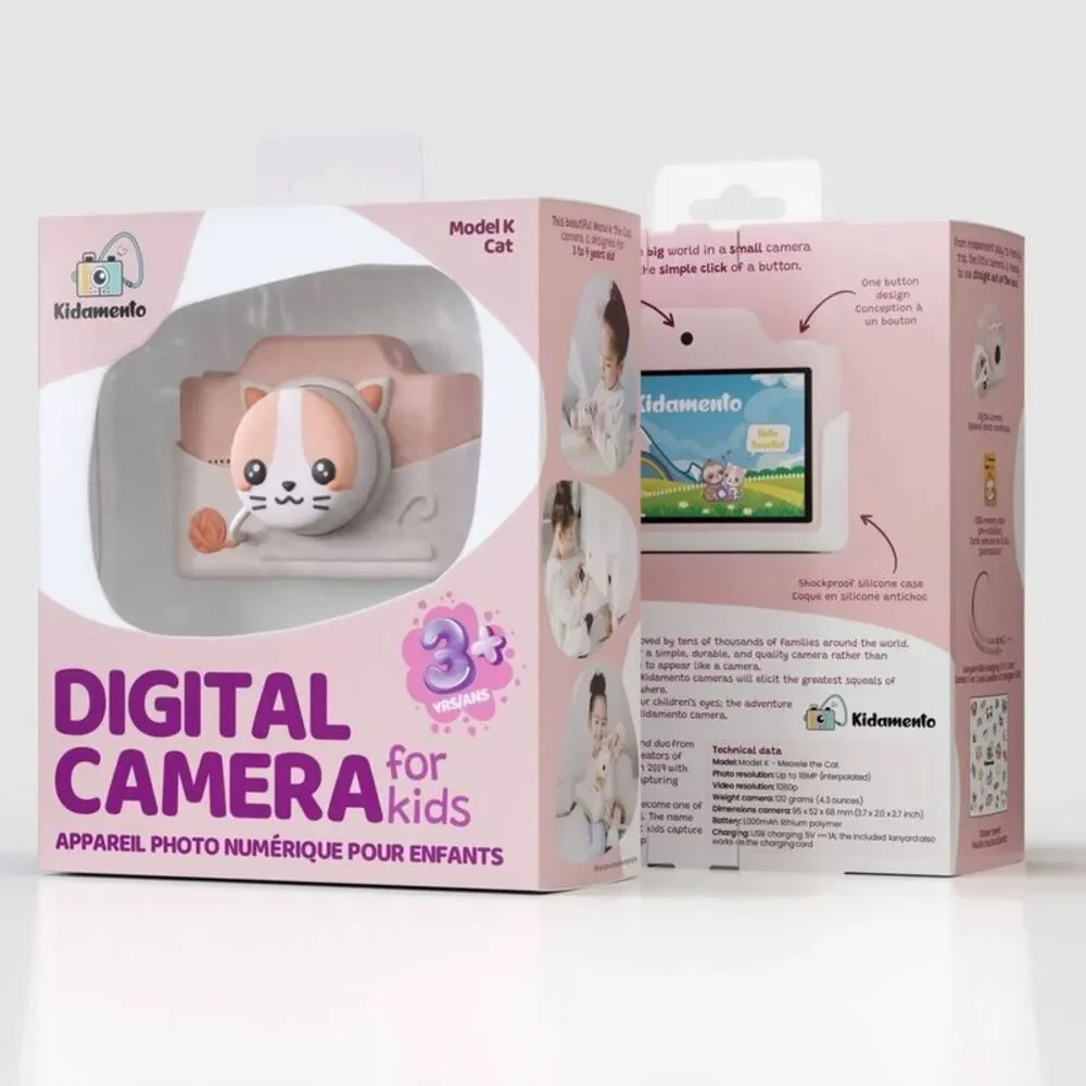 Kidamento -  Cat Digital Camera Pink